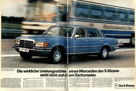 Mercedes-Benz-Anzeige, in: Auto Motor und Sport H. 21/1978, S. 98f.