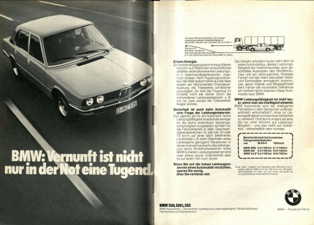 BMW-Anzeige, in: Auto Motor und Sport H. 3/1974, S. 20f.