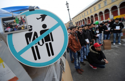 Afghanische Flüchtlinge demonstrieren am 22. Dezember 2012 in München gegen ihre drohende Abschiebung.(picture alliance/dpa/Tobias Hase)