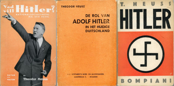 1932 erschienene Übersetzungen: »Hitlers Weg« auf Schwedisch, Niederländisch und Italienisch