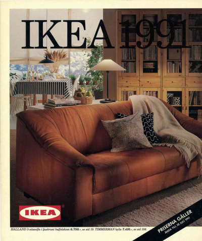 IKEA-Katalog Schweden 1991, Titelseite (© Inter IKEA Systems B.V., URL: https://ikeamuseum.com/en/digital/ikea-catalogues-through-the-ages/1990s-ikea-catalogues/1991-ikea-catalogue/)