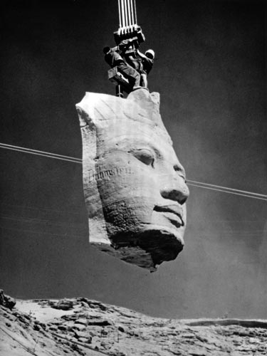 Der Abbau der Tempel in Abu Simbel 1965 (1)