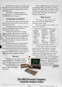 ‘Charlie Chaplin’ (in fact Bill Scudder, a professional mime and lookalike) was the focus of the memorable print and TV campaign                      for the IBM PC and its successor products, which ran from 1981. In the classic film Modern Times of 1936, Chaplin’s ‘Little                      Tramp’ character is a factory worker persecuted by gigantic assembly-line machinery; the PC campaign asserts that the machines                      of the microcomputing age work for the individual, not against him.
