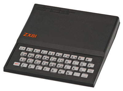 The Sinclair ZX-81. Like the ZX-80, the machine relied on a flat and unresponsive membrane keyboard, inconveniencing typists but contributing to its sleek lines.