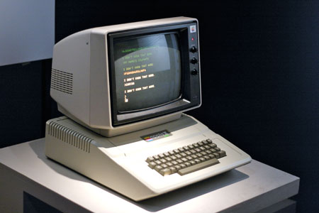 The visual identity of the Sinclair machines contrasts strongly with that of the more robust and far more expensive Apple II, which accommodated a full-sized keyboard. The bulky but tapered ‘cheese wedge’ appearance was imitated by Sinclair’s rival Acorn, which aimed its machines at the upper end of the British market.