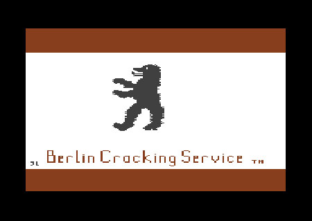 Crack screen of Berlin Cracking Service, 1984