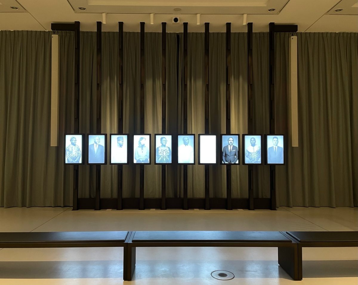Installation im Humboldt Forum (Foto: Roland Meyer, 2024)