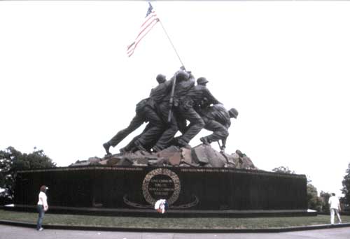 Das US Marine Corps Memorial von 1954 in Arlington (Foto: Kirsch)