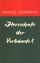 Cover des Buches von Eschenburg, Herrschaft der Verbände?