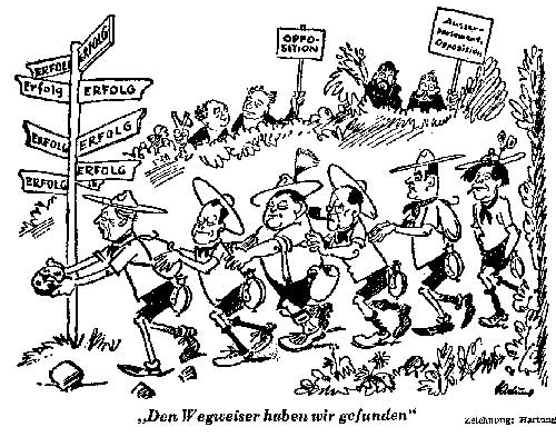 Karikatur von Wilhelm Hartung