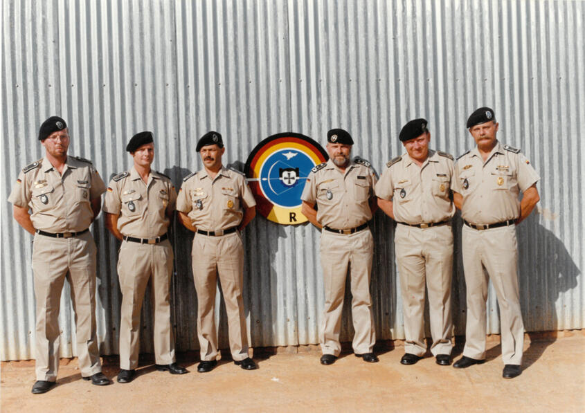 Bundeswehr-Beratergruppe aus einem Offizier und fünf Unteroffizieren