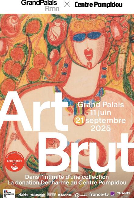 Plakat zur Ausstellung der Donation Bruno Decharme im Grand Palais in Paris von 2025